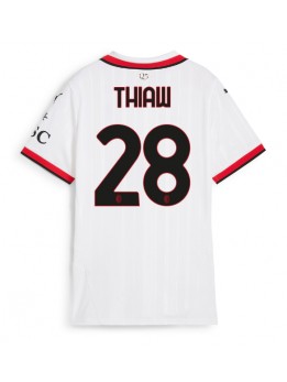 Billige AC Milan Malick Thiaw #28 Bortedrakt Dame 2024-25 Kortermet